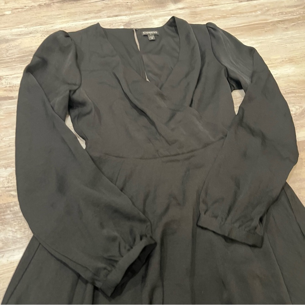 Express Black Long Sleeve Dress - Picture 2 of 3